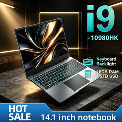 FlipStylez™ Intel Core i9-10980HK 14.1" Pro Laptop | 8C/16T | Up to 5.3GHz | 32GB RAM | Up to 2TB SSD | Windows 10 Pro | Gaming & Office Notebook | FlipStylez LLC®