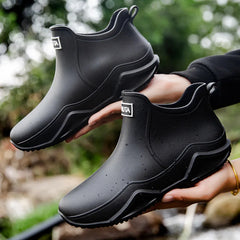 2026 new Low-cylinder Rain Shoes for Men and Women: Outdoor Fishing Waterproof Shoes, Stylish Style for Outdoor Wear, Rain Boots