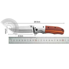 TOP Quality Folding Pocket Knife 420 Steel+walnut Wood Handle 5Cr13Mov Blade Portable Outdoor EDC Utility Knife