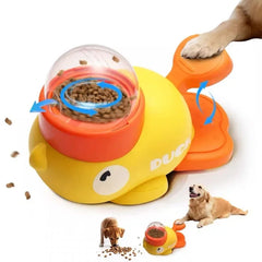 2-In-1 Interactive Dog Toy Pet Automatic Food Treat Dispenser Cartoon