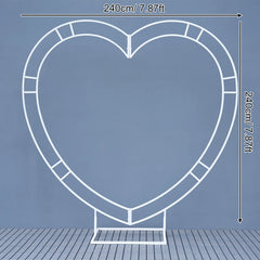 Angela Flower Red Rose Creative Love Heart Floral Wall Cloth Base Flower Arrangement Wedding Backdrop Frame Proposal Decor A7699