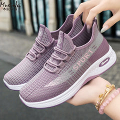 New Spring Fabric Shoes for Women Anti Slip Soft Soled Flat Shoes Casual Sports Shoes Comfortable Women's