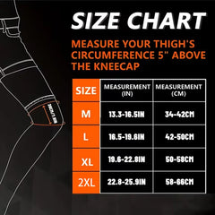 1Pcs Compression Leg & Knee Braces with Non-Slip, Extended Full-Length Knee Sleeves for Running, Basketball, Cycling