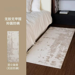 Minimalism Carpets for Living Room Cream Style Bedroom Decor Carpet Plush Stripe Bedside Rug Fluffy Soft Home Thicken Floor Mat