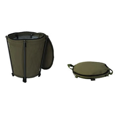 Outdoor Camping Trash Can Portable Garbage Bin Lightweight Round Bucket Wastebasket Can Container for Hiking Camping