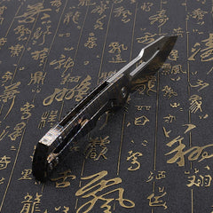 Folding Knife M390 Steel Titanium Alloy Handle Outdoor Survival Camping Portable EDC Collection Tool for Play