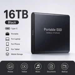 Space Efficient External Hard Drive 2TB Portable Mobile Hard Disk for Family Daily Photo Saveing PC Laptop