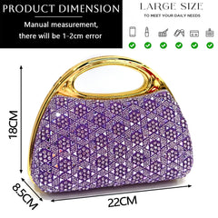 Chic Light Purple Rhinestone Peep-Toe High Heel Sandals and Bag Set for Women –Elegant Italian Party Shoes Perfect for Weddings