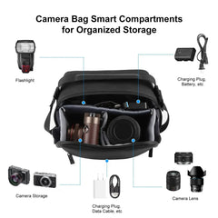 Drone Storage Bag Photography Camera Crossbody Shoulder Bag Waterproof PU Fabric For DJI Mini Series / Osmo Pocket Series