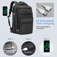 Tigernu Anti Theft Men Backpacks USB Charger Mochila 15.6inch Laptop Backpack Travel Backpacks Casual College Schoolbag Knapsack