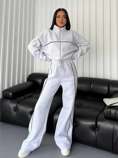 New Cross-Border European American Casual Set: Long-Sleeve