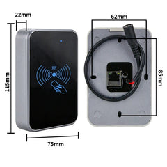 NEW Products TCP IP Network Card Reader 13.56Mhz Ethernet LAN MF1 Port RFID RJ45 Device Support HTTP NFC Internet Reading Head