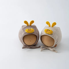 Baby Hat 3-16M Baby Caps Cartoon Duck Girls Ear Protection Hat Autumn Warm Toddler Fetal Cap