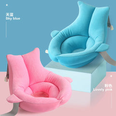 Baby Shower Blooming Flower Newborn Bathtub Foldable shark shape Cushion skin Bath pad portable bath tub Soft Seat Play mat