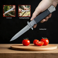 Camping Survival Folding Knife High Hardness Stainless Steel Blade EDC Pocket Knife for Outdoor Fruit Paring