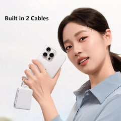 Mini Keychain Power Bank 2000mAh Portable Charger for iPhone 17 16 Samsung Xiaomi Huawei Powerbank Station External Battery Pack
