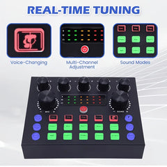 Home Recording Studio Kit - Professional Podcast & Music Mixing Equipment with Condenser Microphone Set for Singers Actors YouTubers