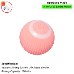 iLMH 1/2 PCS Cat Interactive Ball Toy Automatic Rolling Ball Faux Tail Rechargeable Smart Pet Electric Toy Pet Toy Imitate Mouse