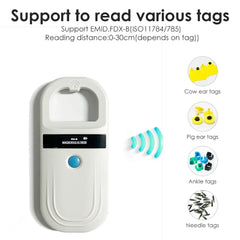 Pet ID Chip Digital Scanner USB RFID Dog Cat Animal Handheld 134.2KHz Identification Tag Card Reader Chip