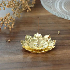 Incense Holder for Sticks,Incense Burner, Lotus Detachable Ash Catcher for Home Decor,Yoga SPA Fragrance Accessories