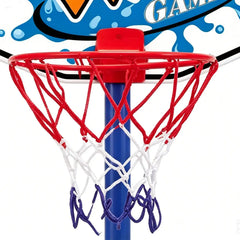 Kids Basketball Hoop Interactive Fun Floating Entertainment Toy Pool Basketball Hoop Toy For Parents Children Kids Family Yard