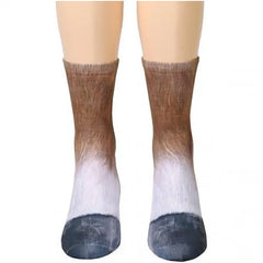 Unisex Funny Print Animal Paw Sole Socks Kawaii Cute Casual Happy Fashion Tube Sokken For Men Women Novelty Gift Dropship