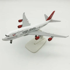 20cm Model Plane British Virgin Atlantic B747 Airlines 747 Diecast Airplane Toy For Boys Alloy Metal Model Aircraft W Wheels
