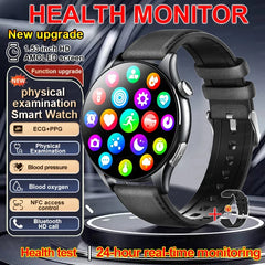 2026 New Smart Watch NFC ECG+PPG Blood oxygen Uric Acid Blood Pressure Sapphire Smartwatch Men For Android iOS Smart watch men