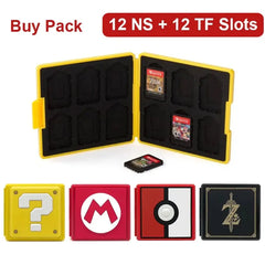 12 in 1 for Switch OLED Hard Game Card Case Storage Box Game Cartridge Case for NS Switch Games for Micro SD Memory Cards