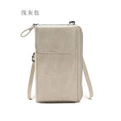 Fashion Crossbody Bag PU Leather Mobile Phone Purse Bags Multifunction Messenger Wallet Small Female Shoulder Handbags for Women