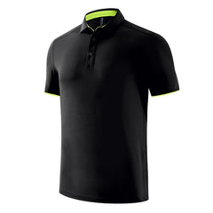 Quick Dry Men's Sports Polo Shirt Golf Wear Summer Gym Fitness Training Clothing Comfortable Breathable Shirts