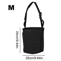 Horse hay feeding bag with adjustable neck, portable outdoor pet animal feed bag, easy to carry, suitable for horses, cattle, sheep, mules, and donkeys