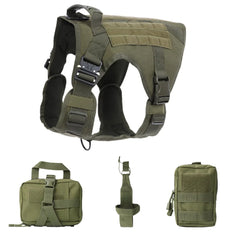 Tactical Military Vest Pet German Shepherd Golden Retriever Tactical Training Dog Harness and Leash Set For All Breeds Dogs