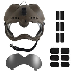 Tactical K9 Dog Helmet With Mounting Rail Goggles Outdoor Hunting Combat Training Large Patrol Dogs Sheepdog Pet Protection Gear
