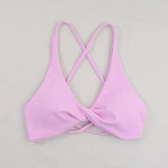 Sexy Slim Shoulder Straps Somfortable High Stretch Sports Underwear Gym Workout Breathable Detachable Yoga Bra