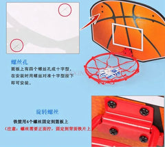 Hanging Children's Basketball Frame Indoor Foldable Cartoon Basketball Basket Hangable Basketball Frame Children's Toys