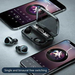TWS BT5.3 Headphones LED Display Wireless Earphones With Microphone 9D Stereo Sports Waterproof Earbuds Headsets