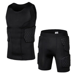 Sports Honeycomb Anti-Collision Suit Anti-Collision T-Shirt Shorts Football Cycling Sports Protective Gear