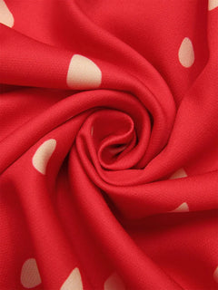 Plus Size Strawberry Print Dress Women's Red Strapless Sundress Green Lace Trim Summer Dress Free Shipping