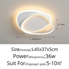 QIYIMEI Modern LED Chandelier Indoor Lights For Bedroom Study Living Room Lighting Lamps Luminaria Lustres HOME Decoration