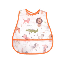 2023new Cartoon Pattern EVA Waterproof Pocket Lunch Feeding Bibs