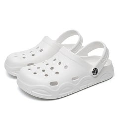 Summer Comfortable Clogs Slippers for Women Lightweight Anti Slip Beach Sandals Woman Fashion White EVA Waterproof Garden Shoes