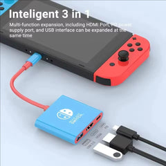 Switch1 Dock 4K HDMI USB 3.0 Hub Adapter USB C Splitter TV Portable Docking Station for Nintendo Laptops PC iPad MacBook Air Pro