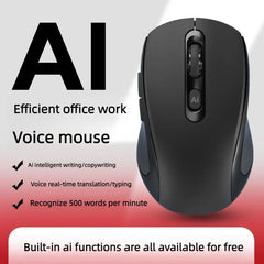 New AI Intelligence Wireless Voice Mouse Translator Rechargeable Voice Control Typing Translation Wireless Smart Office Mouse