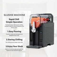 220V Home Slushie Machine Slush Ice Machine Ice Cream Machine Fully Automatic Beverage Slush Machine Snow Melting Machine