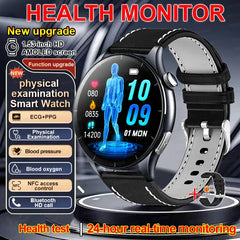 2026 New Smart Watch NFC ECG+PPG Blood oxygen Uric Acid Blood Pressure Sapphire Smartwatch Men For Android iOS Smart watch men
