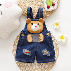 IENENS Summer Kids Baby Boys Jumper Pants Denim Shorts Jeans Overalls Toddler Infant Girl Playsuit Clothes Clothing Trousers