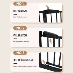 Pet Fences Anti-cat Door Fence Cat Fences Isolation Door Dog Fence Pet Barrier Door Guardrail Dog Supplies