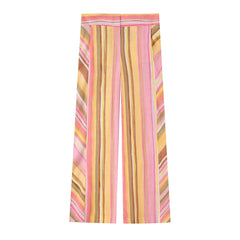 TFMLN New Women Pant Sweet Striped Straight Colorful Multicolor Wide Leg Long Pants Casual Fashion Streetwear Ladies Outfit