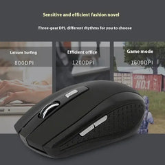 Bluetooth 5.2 Mouse 2.4G Wireless Mouse Dual-Mode Silent Mouse Rechargeable Gaming Mouse 800/1200/1600DPI For PC Computer Laptop